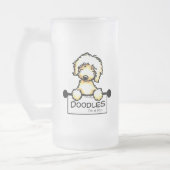 Golden Doodle Fan Matglas Bierpul (Links)