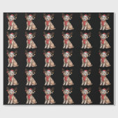 Golden Doodle Gorgeous Reindeer Christmas Tree  Cadeaupapier (Vlak)