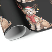 Golden Doodle Gorgeous Reindeer Christmas Tree  Cadeaupapier (Rol Hoek)