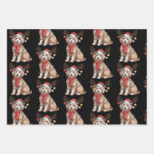 Golden Doodle Gorgeous Reindeer Christmas Tree  Inpakpapier Vel (Voorkant)