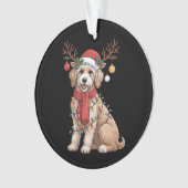 Golden Doodle Gorgeous Reindeer Christmas Tree  Ornament (voorkant)