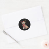 Golden Doodle Gorgeous Reindeer Christmas Tree Ronde Sticker (Envelop)