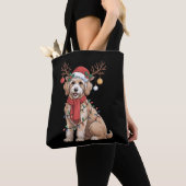 Golden Doodle Gorgeous Reindeer Christmas Tree Tote Bag (Dichtbij)