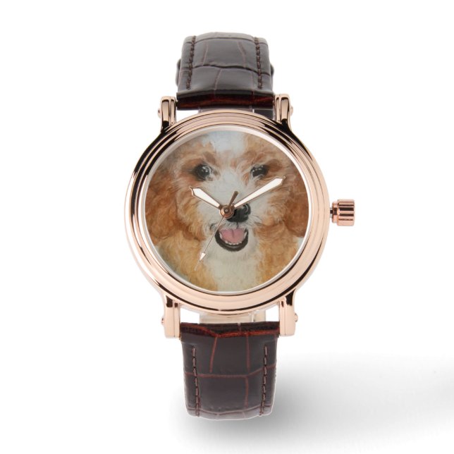 Golden Doodle Horloge (Voorkant)