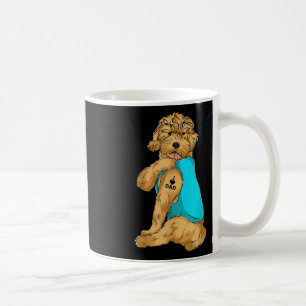 Golden Doodle I Love Dad Tattoo Apparel, Dog Dad G Koffiemok