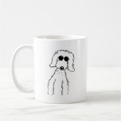 Golden Doodle in zonnebrillen Koffiemok (Links)