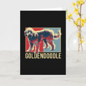Golden Doodle Kaart (Gele Bloem)