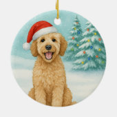 Golden Doodle Keramisch Ornament (Achterkant)