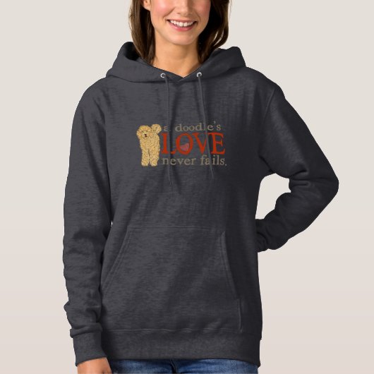 Golden Doodle Love mislukt nooit Hoodie (Voorkant)