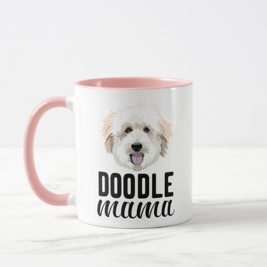 Golden doodle mama mok gepersonaliseerd met je hon (Links)