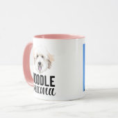 Golden doodle mama mok gepersonaliseerd met je hon (Voorkant links)