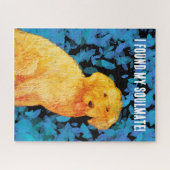 Golden doodle, mijn zielgenoot. legpuzzel (Horizontaal)