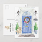 Golden Doodle Moving Announcement Briefkaart (Voorkant / Achterkant)