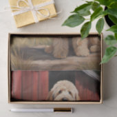 Golden Doodle op Boerderij Decoupage Tissue Paper Tissuepapier (Geschenk)
