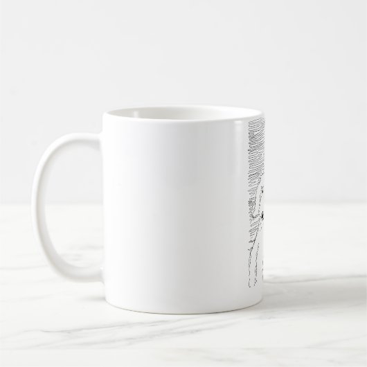 Golden Doodle op de strand Mok (Links)