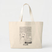 Golden Doodle op het Beach Jumbo Tas (Voorkant)