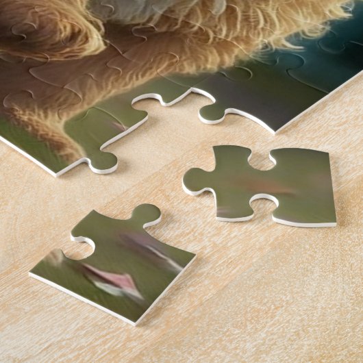 Golden Doodle Puppy Ball Legpuzzel (Zijkant)