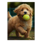 Golden Doodle Puppy Ball Occasions Greet (Voorkant)