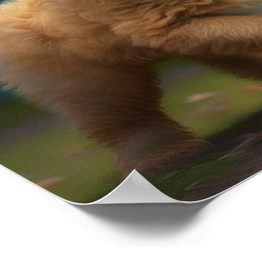 Golden Doodle Puppy Ball Poster (Hoek)