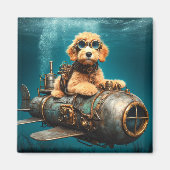 Golden Doodle Puppy Magnet (Voorkant)