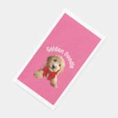 Golden Doodle Puppy Servet (Hoek)