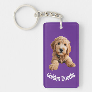 Golden Doodle Puppy Sleutelhanger