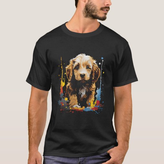 Golden Doodle Puppy T-shirt (Voorkant)
