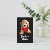 Golden Doodle Puppy Visitekaartje (Staand voorkant)