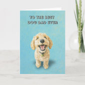 Golden Doodle Schattige Happy Best Dad Vaderdag Kaart (Voorkant)