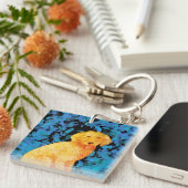 Golden Doodle Sleutelhanger (Voorkant Rechts)