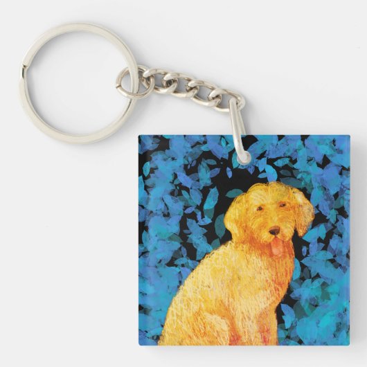 Golden Doodle Sleutelhanger (voorkant)