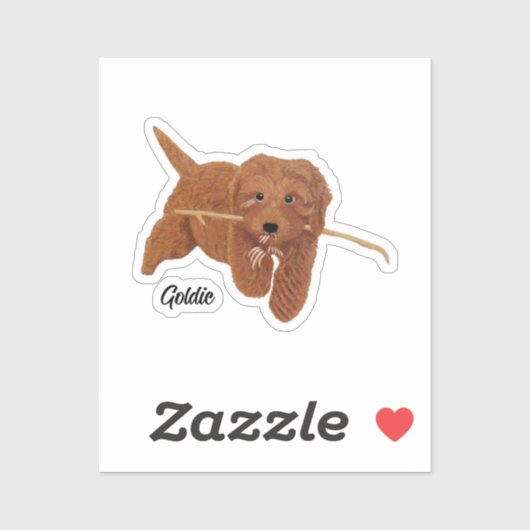 Golden Doodle  Sticker (Vel)