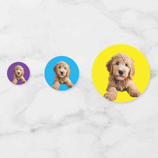 Golden Doodle Table Confetti (Voorkanten)