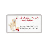Golden Doodle Toys Home Return-adres Etiket (Voorkant)