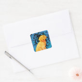 Golden Doodle Vierkante Sticker (Envelop)