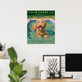 Golden Doodle Wall Decor Poster (Thuiskantoor)
