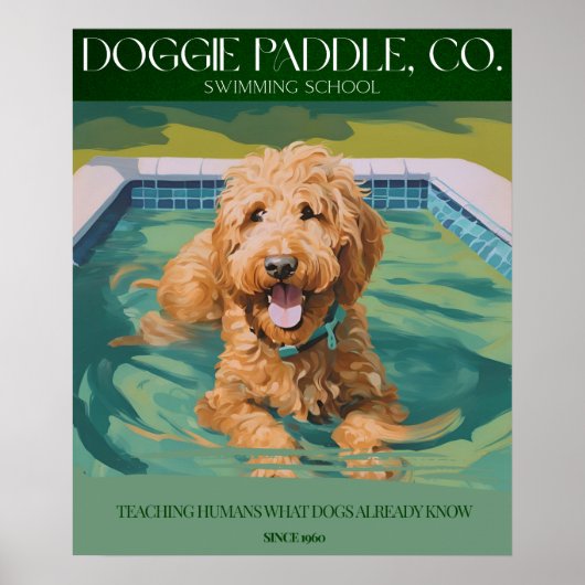 Golden Doodle Wall Decor Poster (Voorkant)