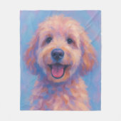 Golden Doodle Warm Fleece Deken (Voorkant)