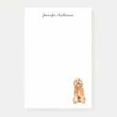 Golden Doodle waterverf gepersonaliseerd Post-it® Notes (Voorkant)