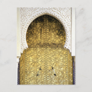 Golden Door en een Arch Way, Marokko Briefkaart