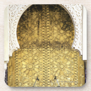 Golden Door en een Arch Way, Marokko Drankjes Onderzetter