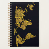 Golden Dot Wereldkaart Planner (Voorkant)