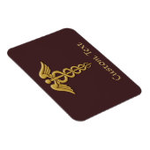 Golden Double Snake Caduceus Magneet (Rechterzijde)
