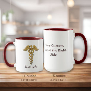 Golden Double Snake Caduceus Mok