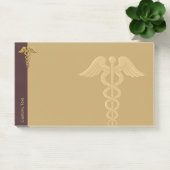 Golden Double Snake Caduceus Opmerkingen Post-it® Notes (Kantoor)