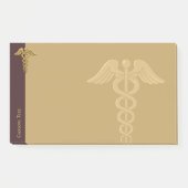 Golden Double Snake Caduceus Opmerkingen Post-it® Notes (Voorkant)