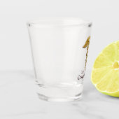 Golden Double Snake Caduceus Shot Glas (Links)