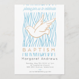 Golden Dove Baptism - religieuze uitnodiging