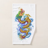 Golden Draak met waterputten Handdoek (Handdoek)