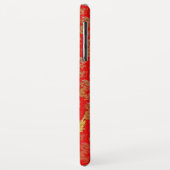 Golden draak op rode telefoontas Case-Mate iPhone case (Achterkant/links)